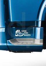 ADESIVOS DE VINIL LOSE THE BOOTS X2 DAF SCANIA VOLVO MAN RENAULT PERSONALIZADO GRÁFICO, usado comprar usado  Enviando para Brazil
