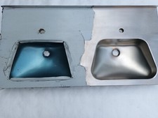 Edelstahl doppelwaschbecken 12 gebraucht kaufen  Montabaur-Umland