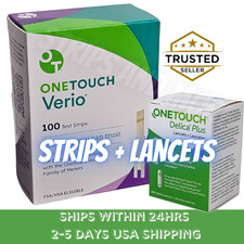 Tiras de teste One Touch OneTouch Verio contagem 100 + 100 LANCETAS comprar usado Tiras de teste One Touch OneTouch Verio contagem 100 + 100 LANCETAS comprar usado  Enviando para Brazil
