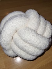 Knotenkissen flauschigen weiß gebraucht kaufen  Peine