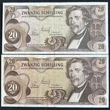 Banknoten österreich schillin gebraucht kaufen  Dietenhofen