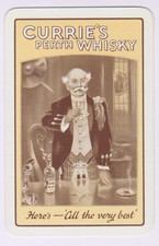 Whisky escocês Currie's Perth. Cartão de jogo único vintage, usado comprar usado  Enviando para Brazil
