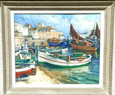 Ancienne peinture huile d'occasion  Saint-Mammès