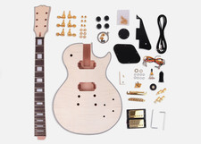 Kit de guitarra elétrica faça você mesmo – BYO 6 cordas com tampo de bordo flamejante e escala de pau-rosa comprar usado  Enviando para Brazil