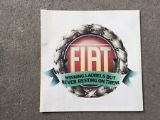 Fiat winning laurels for sale  WEYMOUTH