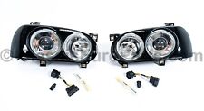 Conjunto de faróis elipsóide redondo duplo Euro Ecde para VW Golf Rabbit MK3 GTI VR6 comprar usado  Enviando para Brazil