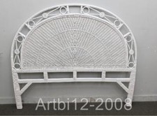 Woven rattan headboard for sale  MANCHESTER