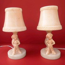 Pair carved alabaster for sale  WIGSTON