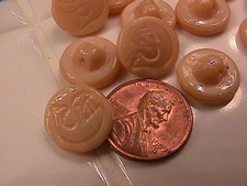 24 botões de vidro tchecos vintage marrom baleia comprar usado  Enviando para Brazil