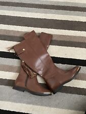 Brown knee high for sale  UK