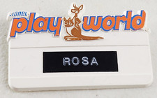 Etiqueta de nome de funcionário vintage Lionel Play World - Rara HTF comprar usado  Enviando para Brazil