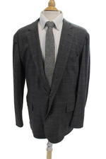 Blazer fino J Crew masculino lã xadrez Glen dois botões manga longa cinza tamanho 46R comprar usado  Enviando para Brazil