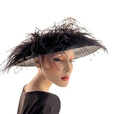 Vintage hat black for sale  EASTBOURNE