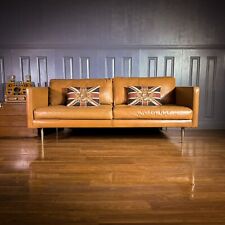 Leather seater sofa for sale  SIDMOUTH