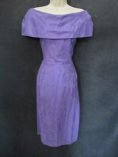 Vintage dos anos 80 Alison J. Vestido de festa debutante floral lavanda algodão fora do ombro comprar usado  Enviando para Brazil