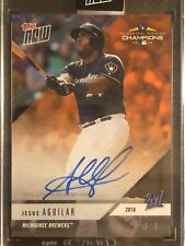 2018 Topps Now #PS-92E Jesus Aguilar Milwaukee Brewers AUTO AUTÓGRAFO 3/5 comprar usado  Enviando para Brazil