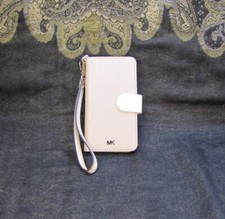 Capa carteira de couro Michael Kors iPhone com alça fecho magnético logotipo MK comprar usado  Enviando para Brazil