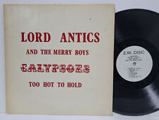 LORD ANTICS And The Merry Boys "Calypso Too Hot to Hold" Studio One Private LP comprar usado  Enviando para Brazil