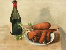 Stillleben rotweinflasche gelb gebraucht kaufen Stillleben rotweinflasche gelb gebraucht kaufen  München