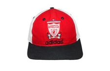 Vintage Liverpool FC Adidas Cap lata 90. piłka nożna czapka sportowa duże logo czerwona na sprzedaż Vintage Liverpool FC Adidas Cap lata 90. piłka nożna czapka sportowa duże logo czerwona na sprzedaż  PL