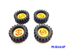 Lego® Technic 4 x opony koła koło obręcz żółta 2346 (L170) na sprzedaż  Wysyłka do Poland