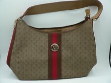 Bolsa de mão vintage Victor Hugo marrom alça única com estampa de logotipo de letra, usado comprar usado  Enviando para Brazil