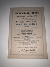1952 epsom derby for sale  ASHFORD
