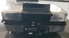 BLACK & DECKER WAFFLE BAKER-GRILL Vintage Reversível Waffle Ferro Cromado Testado comprar usado  Enviando para Brazil