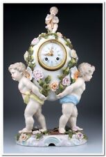 Plaue - secesyjny duży porcelanowy zegarek - Lenzkirch!, używany na sprzedaż  PL