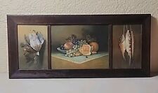 Triptych oak frame for sale  Bushnell