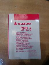 Suzuki df2.5 owners for sale  PLYMOUTH
