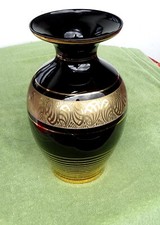 Glasvase schwarz gold gebraucht kaufen  Sonneberg