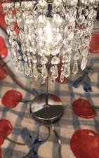 Silver crystal bedside for sale  Fresno