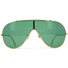 Vintage RAY-BAN " WINGS " sunglasses - USA 1980s - Gold/Green - Large - Original, usado comprar usado  Enviando para Brazil