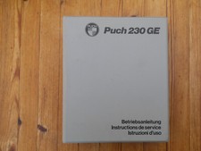 Betriebsanleitung puch 230 gebraucht kaufen  Hamburg