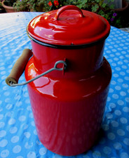 Emaille email milchkanne gebraucht kaufen  Wiefelstede