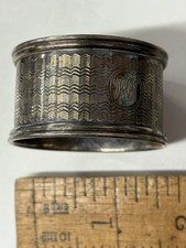 1907 silver napkin for sale  NEW MILTON
