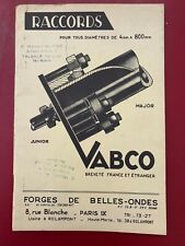 Catalogue raccords vabco d'occasion  Châteauroux