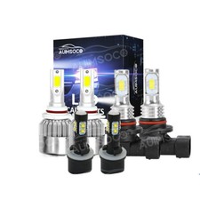 Faróis de LED combo e lâmpadas de neblina branco puro alto para Ford Contour 1995-2000 comprar usado  Enviando para Brazil
