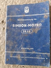 Simson betriebsanleitung handb gebraucht kaufen  Sollstedt