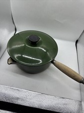 Creuset green lidded for sale  LUTON