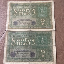 Reichsbanknoten mark berlin gebraucht kaufen  Schenklengsfeld