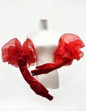 Manches bouffantes rouges d'occasion  Artix