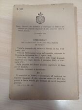 Decreto regno italia usato  Casandrino