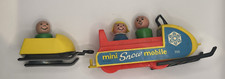 Usado, RARO Vintage 1970 Fisher Price Mini Móvel de Neve com 3 Personagens de Madeira comprar usado  Enviando para Brazil