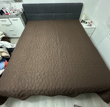 Bettdecke 230x250 braun gebraucht kaufen  Essen