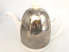 Théière chrome blanche d'occasion  Saint-Dié-des-Vosges