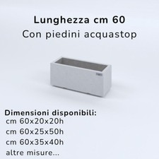 Fioriere cemento lisce usato  Italia