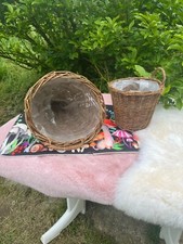 Panier décoratif osier d'occasion  Bourgtheroulde-Infreville