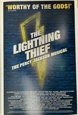  Cartão de janela PERCY JACKSON musical THE LIGHTNING THIEF 100% ORIGINAL NOVO!!!! comprar usado  Enviando para Brazil